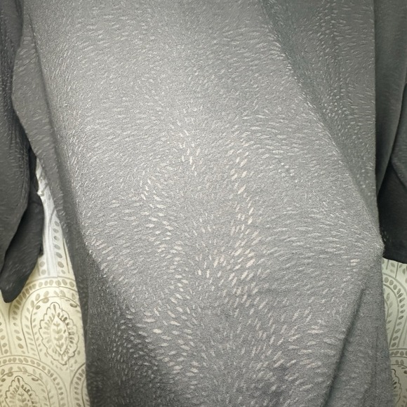 Columbia Women's Size Large Gray 3/4 Sleeve Hooded Semi Sheer - Picture 4 of 7